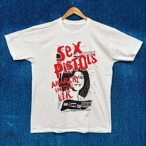 Sex Pistols Anarchy in the UK God Save the Queen Punk Tee L
